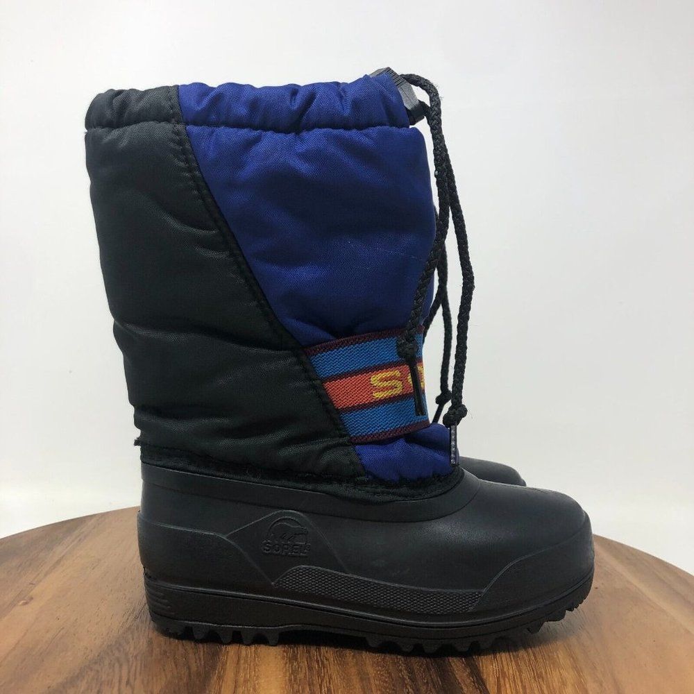 Sorel Kids Blue and Black Snow Boots